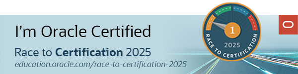 Oracle Certification Banner